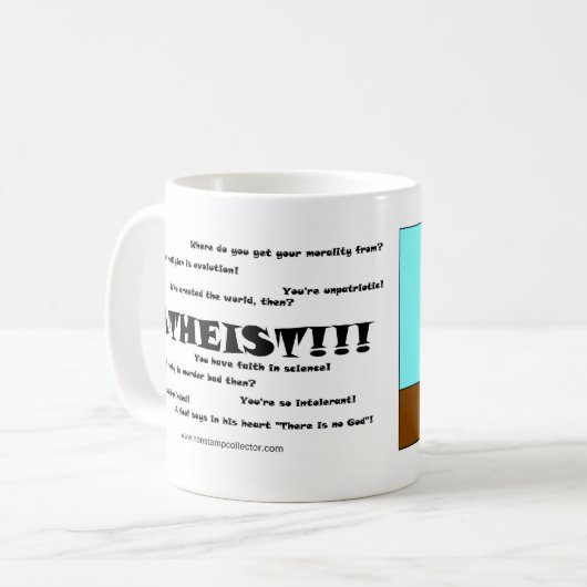 Atheist!!! Kaffeetasse (Vorderseite Links)