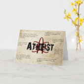 Atheist Karte (Gelbe Blume)