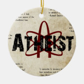Atheist Keramik Ornament (Vorne)