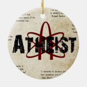 Atheist Keramik Ornament (Hinten)