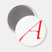 Atheist-Logo "A" Magnet (Vorderseite/Rückseite)