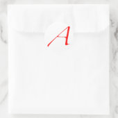 Atheist-Logo "A" Runder Aufkleber (Tasche)