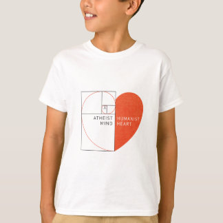 Atheist Mind, humanistisches Herz T-Shirt