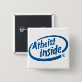 Atheist nach innen button (Vorne & Hinten)
