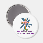 Atheist Oaster Bunny Magnet (Vorderseite/Rückseite)
