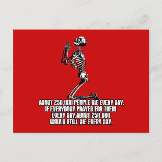 Atheist Postkarte (Vorderseite)