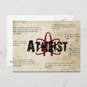 Atheist Postkarte (Vorne/Hinten)