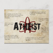 Atheist Postkarte (Vorderseite)