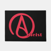 Atheist Pride Symbol Red Identity Belief Fußmatte (Vorderseite)