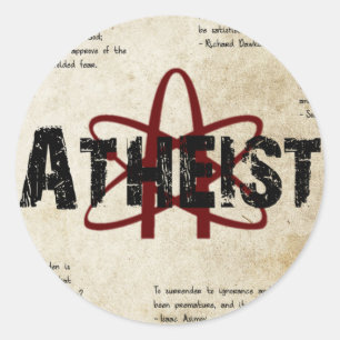 Atheist Runder Aufkleber
