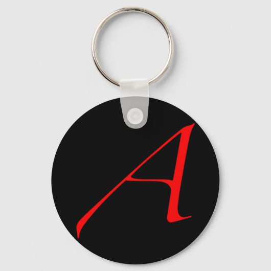 Atheist Scarlet Letter Schlüsselanhänger (Vorderseite)
