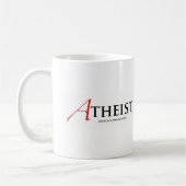 Atheist (Scharlachrot Buchstabe-) Kaffeetasse (Links)