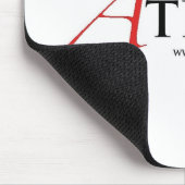 Atheist (Scharlachrot Buchstabe-) Mousepad (Ecke)