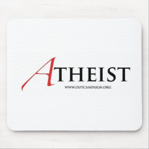 Atheist (Scharlachrot Buchstabe-) Mousepad