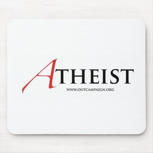 Atheist (Scharlachrot Buchstabe-) Mousepad (Vorne)