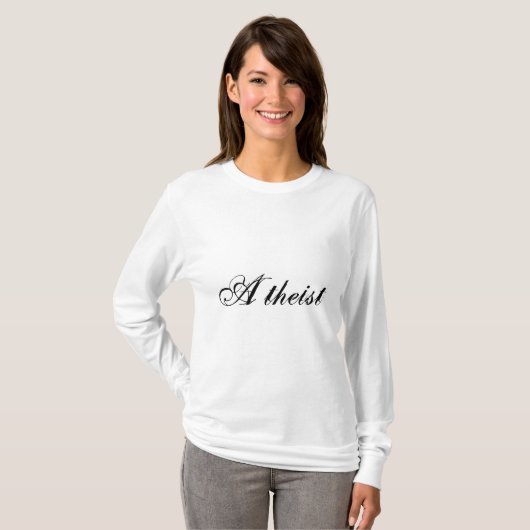 Atheist (Skript) T-Shirt (Vorne ganz)