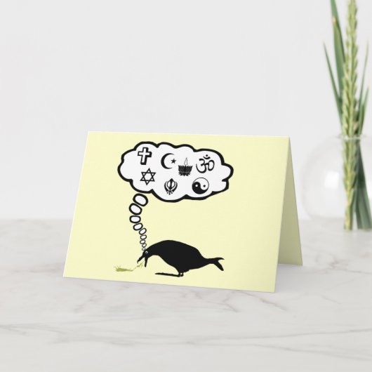 Atheist Spaß Karte (Vorderseite)