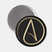 Atheist Symbol Magnet (Vorderseite/Rückseite)