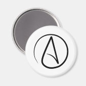 Atheist Symbol Magnet (Vorderseite/Rückseite)