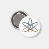 Atheist-Symbol-Magnet Magnet (Vorderseite/Rückseite)