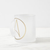 Atheist Symbol Mattglastasse (Vorderseite Links)