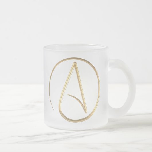 Atheist Symbol Mattglastasse (Rechts)