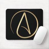 Atheist Symbol Mousepad (Mit Mouse)