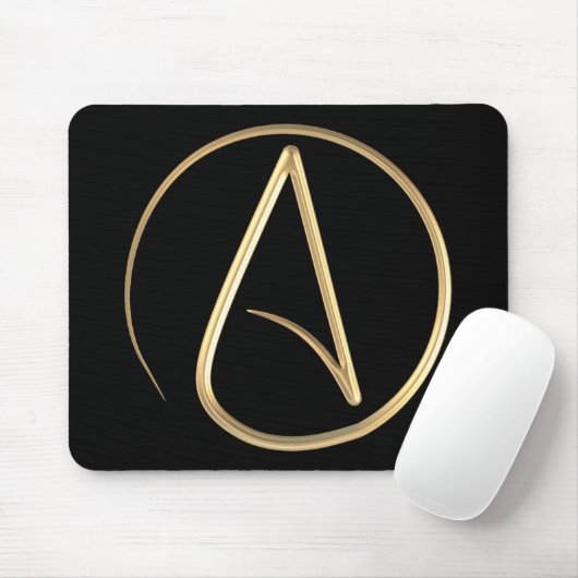 Atheist Symbol Mousepad (Mit Mouse)