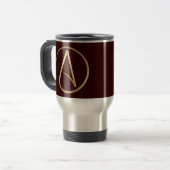 Atheist Symbol Reisebecher (Vorderseite Links)