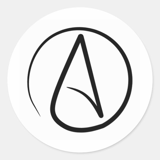 Atheist Symbol Stickers (Vorderseite)