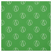 Atheist-Symbol: weiß auf grün Stoff (Muster)
