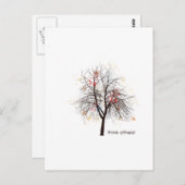 Atheist Tree Postkarte (Vorne/Hinten)