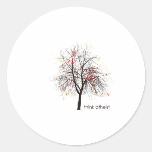 Atheist Tree Runder Aufkleber