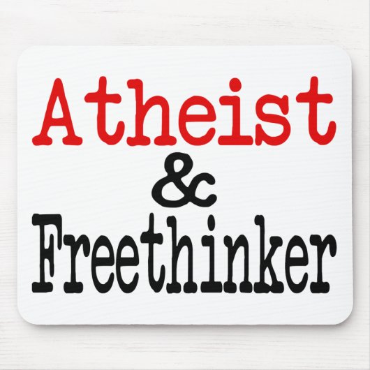 Atheist und Freethinker Mousepad (Vorne)