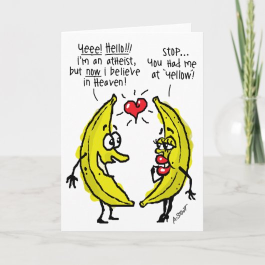 Atheist VALENTINSTAG - Feiertagskarte (Vorderseite)