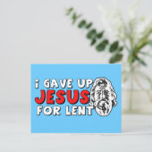 Atheist verliehen postkarte (Stehend Vorderseite)