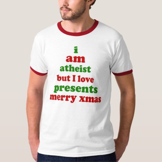 Atheist Weihnachten T-Shirt (Vorderseite)