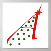 Atheist Weihnachtsbaum Poster (Vorne)