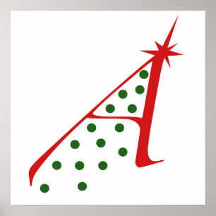 Atheist Weihnachtsbaum Poster