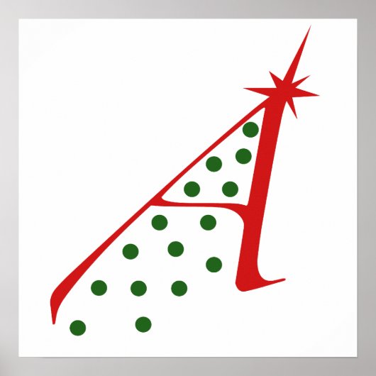 Atheist Weihnachtsbaum Poster (Vorne)