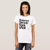 Atheist - Wissenschaft Darwin-Rock-and-Roll T-Shirt (Vorne ganz)