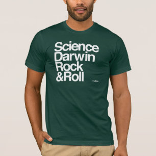 Atheist - Wissenschaft Darwin-Rock-and-Roll T-Shirt