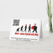 Atheist Xmas Feiertagskarte (Rückseite)
