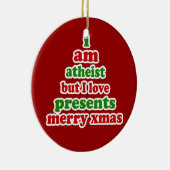 Atheist Xmas Keramik Ornament (Rechts)