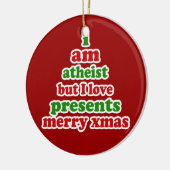 Atheist Xmas Keramik Ornament (Links)