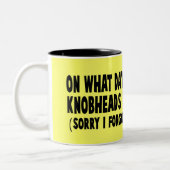 Atheist Zweifarbige Tasse (Links)