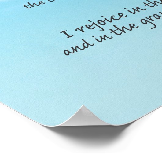 Atheisten-Credo Poster (Ecke)