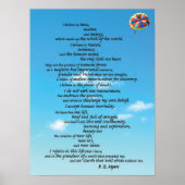 Atheisten-Credo Poster (Vorne)