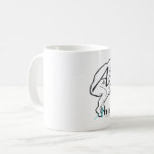 Atheisten DENKEN Kaffeetasse (Vorderseite Links)