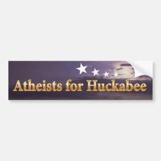 Atheisten für Huckabee Autoaufkleber